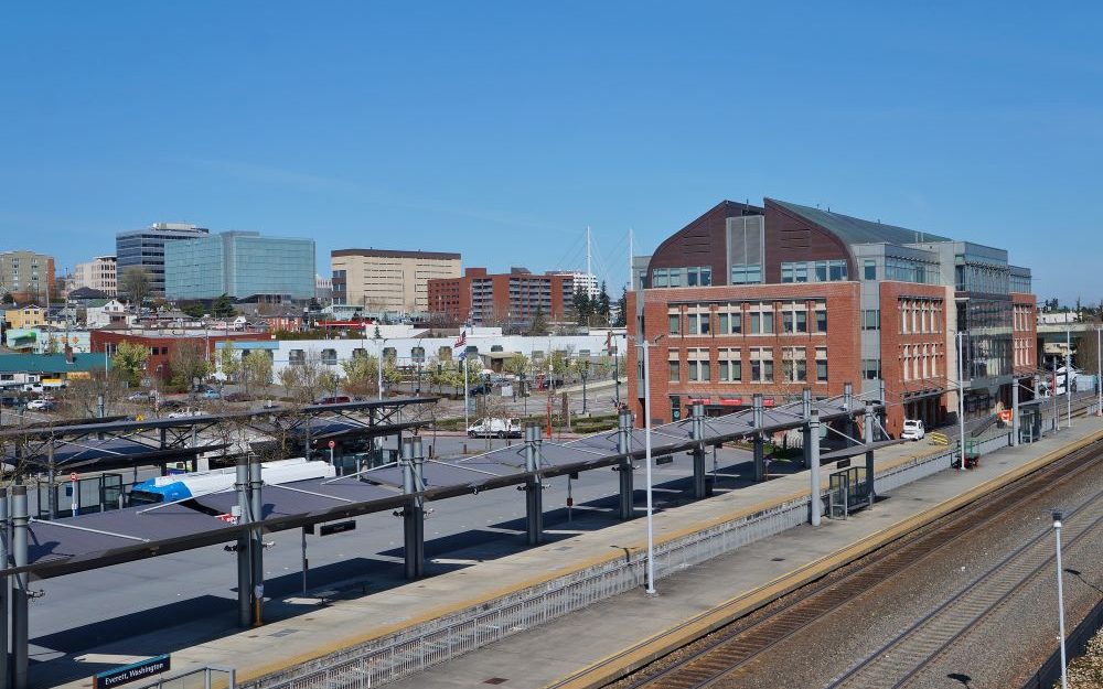 Everett_Station_and_Everett_skyline,_April_2020